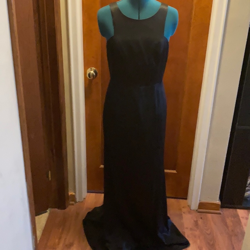 BCBG black and white gown